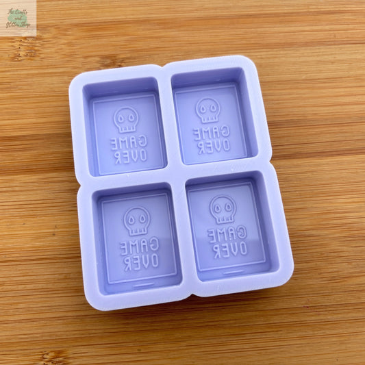 1.5 inch Game Over Silicone Mold