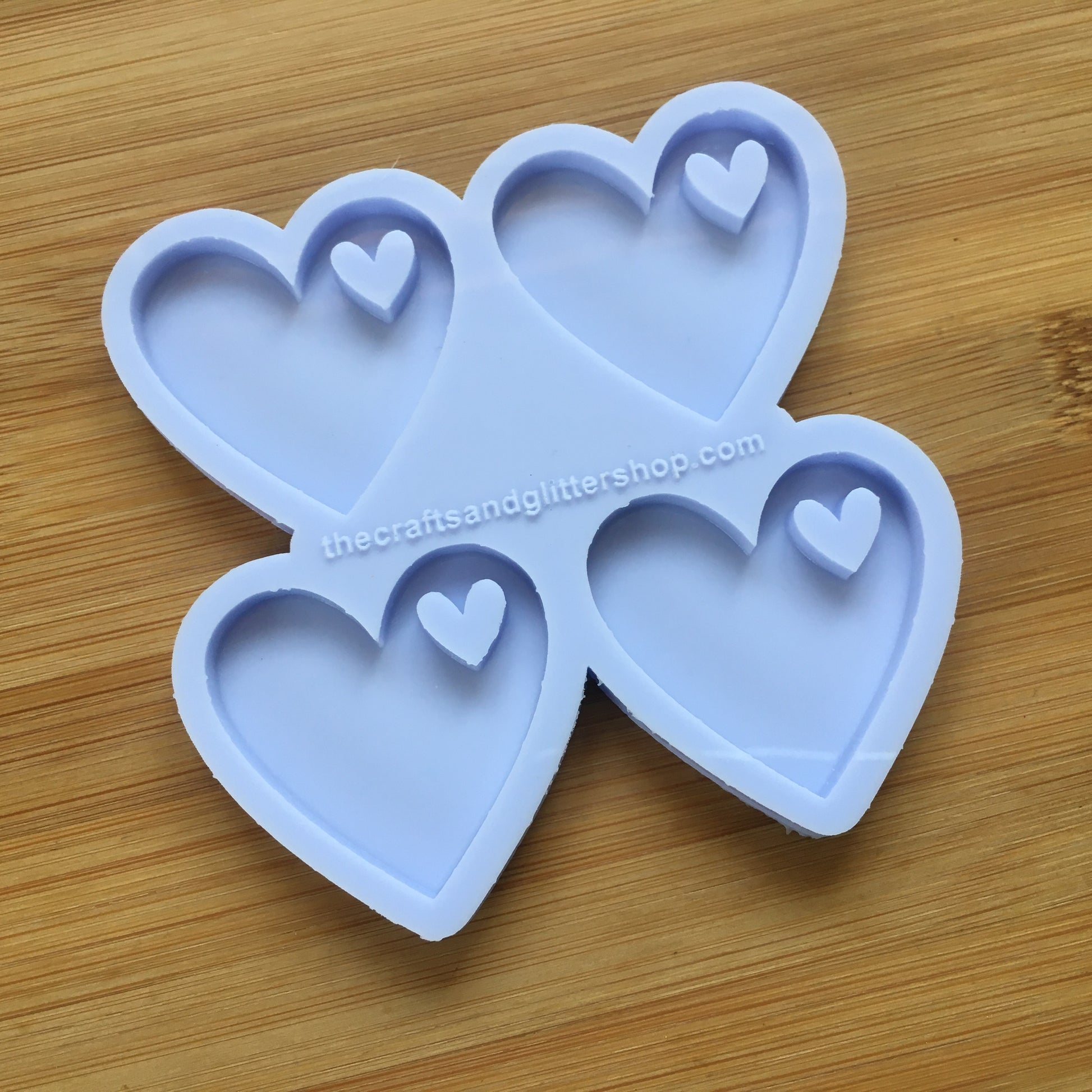 1.6" Heart Silicone Mold