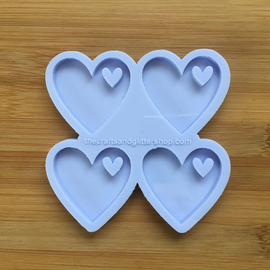 1.6" Heart Silicone Mold