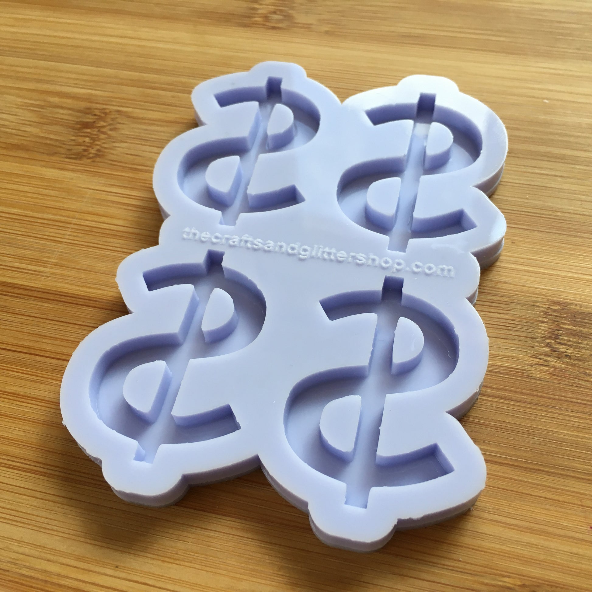 1.75" Dollar Sign Silicone Mold