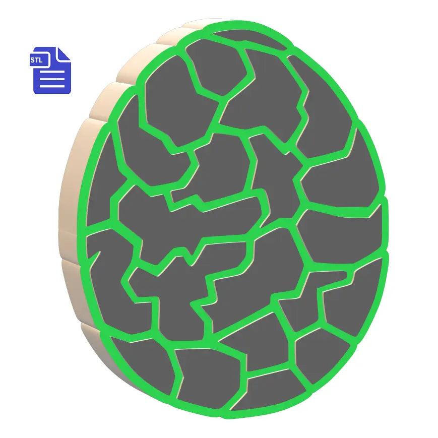 1pc & 3pc Dragon Egg Bath Bomb Mold STL File