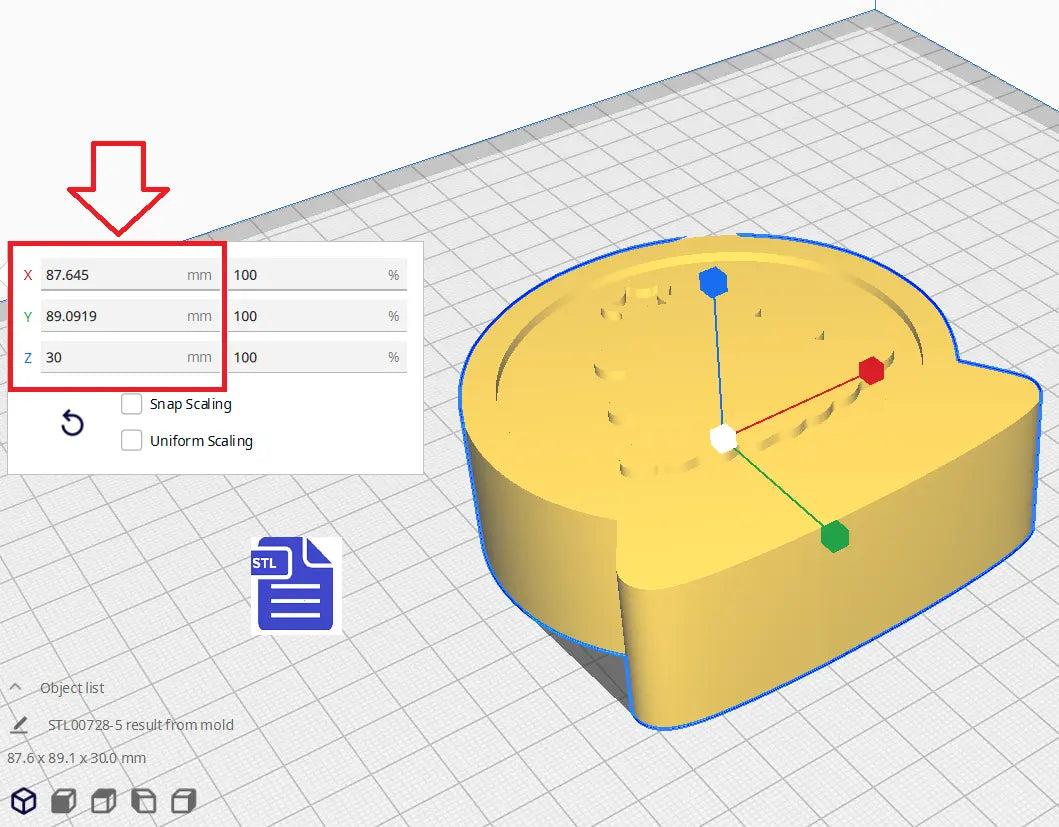 1pc & 3pc Snowglobe Bath Bomb Mold STL File