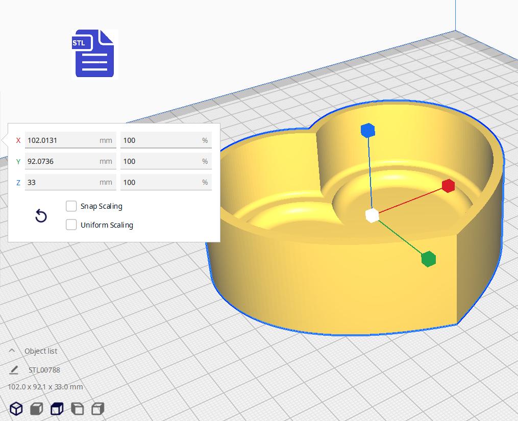 1pc Bubble Heart Bath Bomb Mold STL File