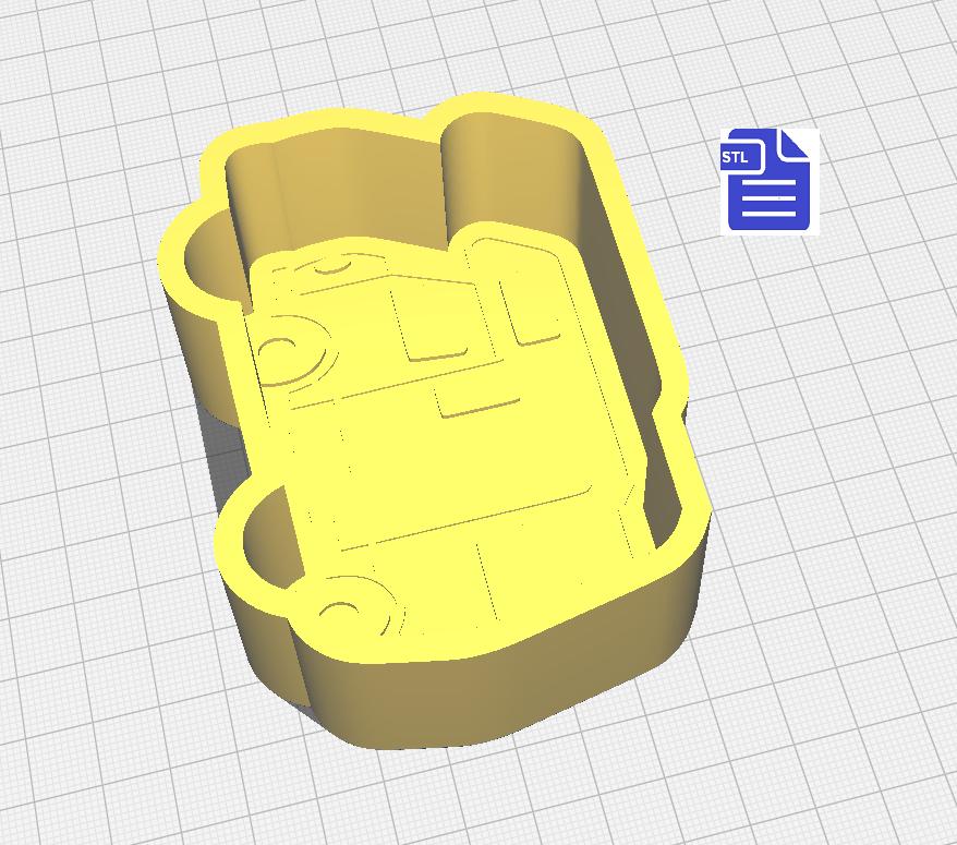 1pc Camper Van Bath Bomb Mold STL File