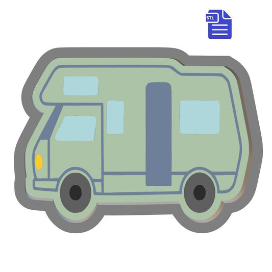1pc Camper Van Bath Bomb Mold STL File