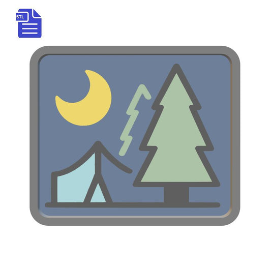 1pc Camping Bath Bomb Mold STL File