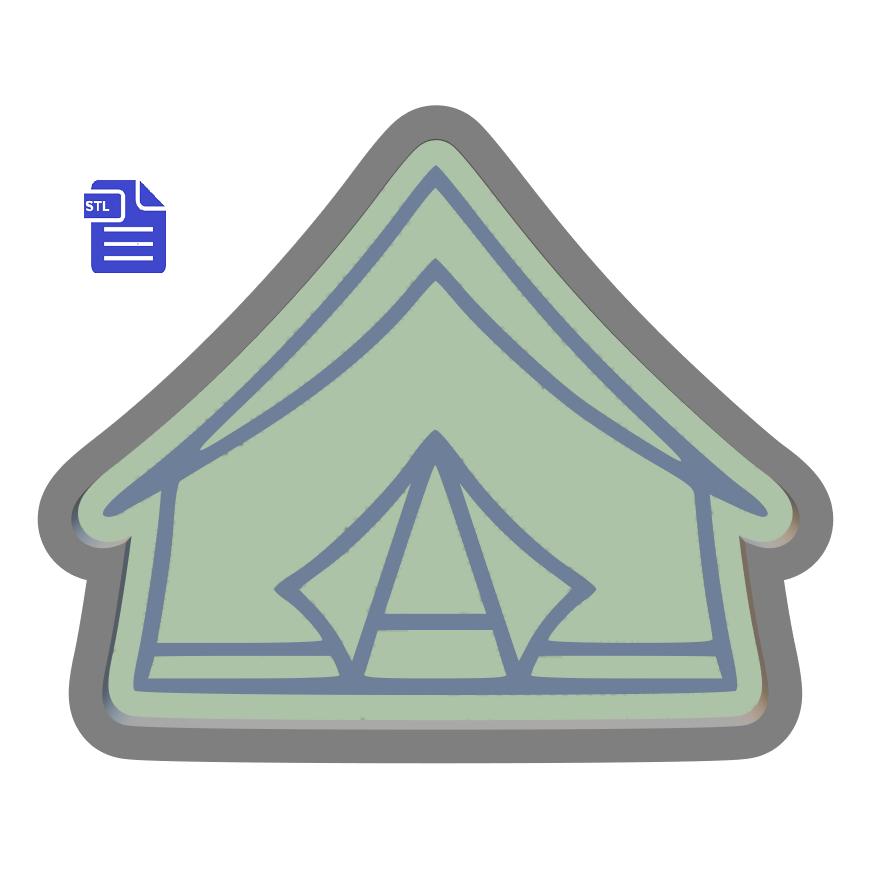 1pc Camping Tent Bath Bomb Mold STL File