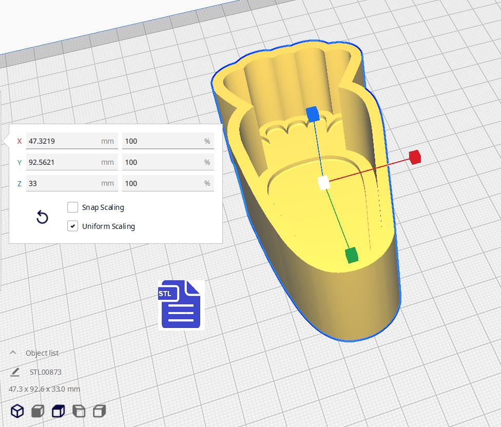 1pc Carrot Bath Bomb Mold STL File