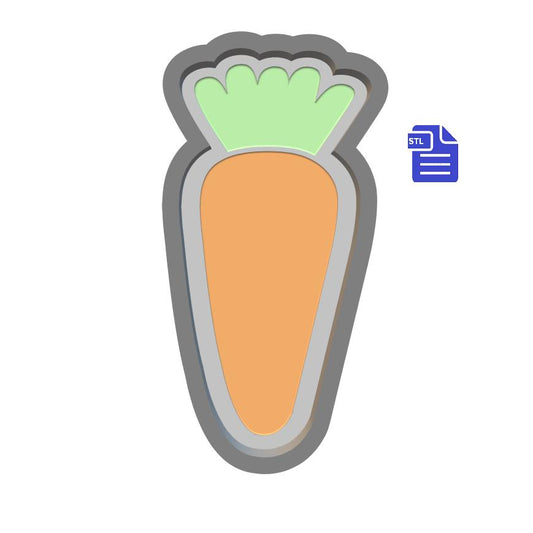 1pc Carrot Bath Bomb Mold STL File