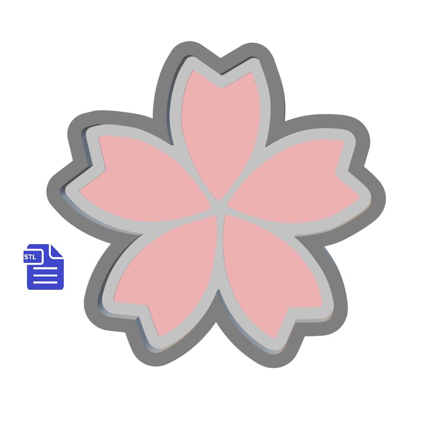 1pc Cherry Blossom Bath Bomb Mold STL File