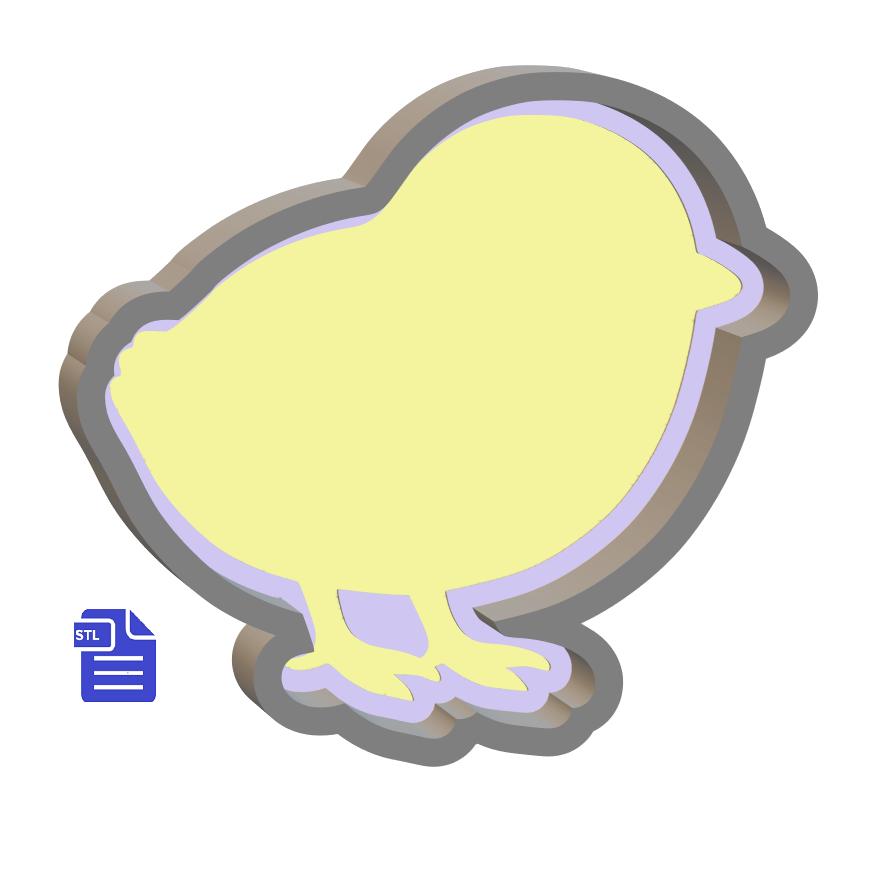 1pc Chick Bath Bomb Mold STL File