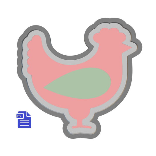1pc Chicken Bath Bomb Mold STL File