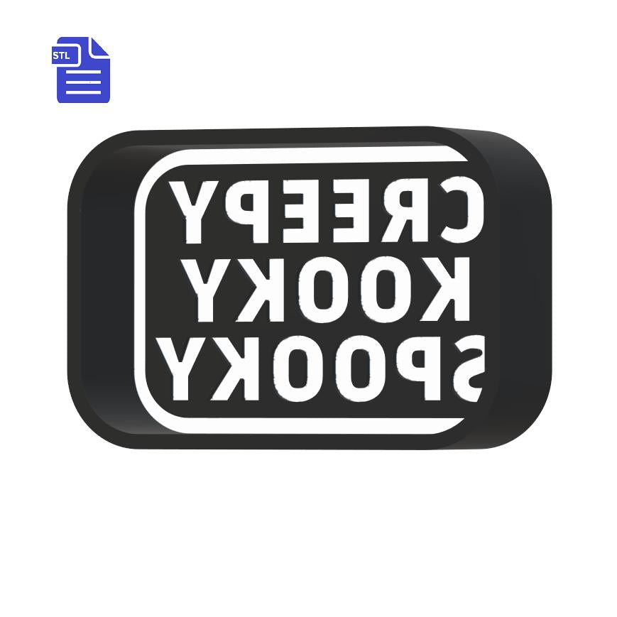 1pc Creepy Kooky Spooky Bath Bomb Mold STL File