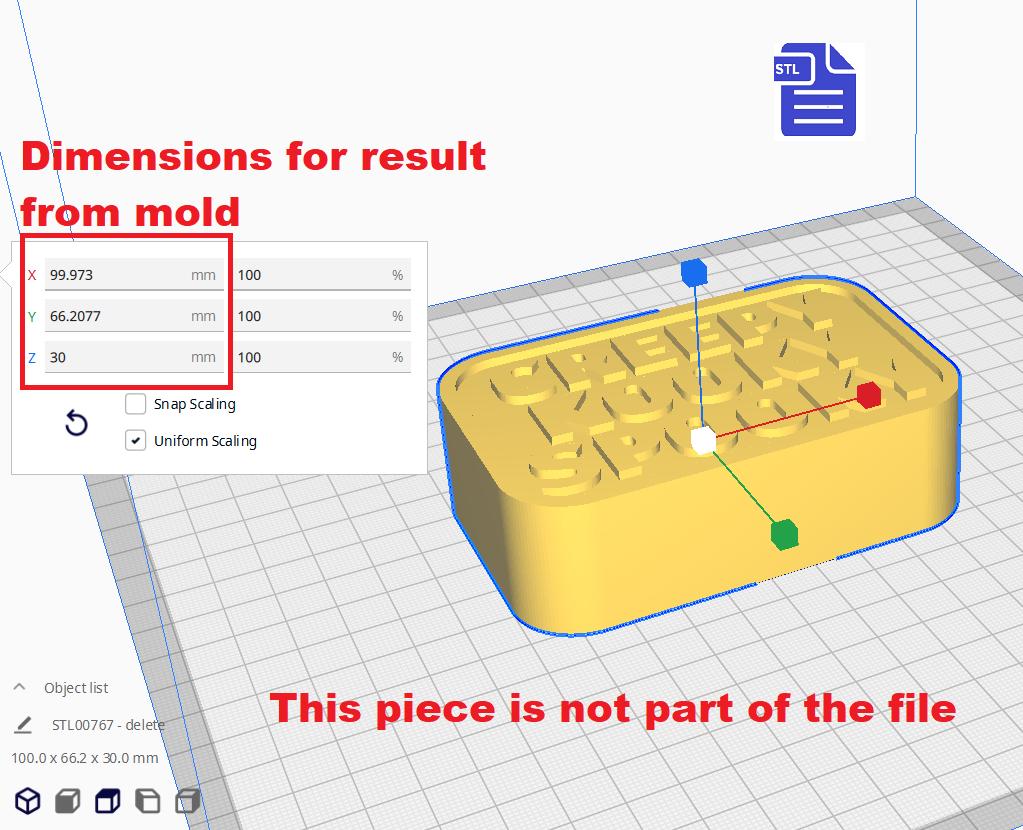 1pc Creepy Kooky Spooky Bath Bomb Mold STL File