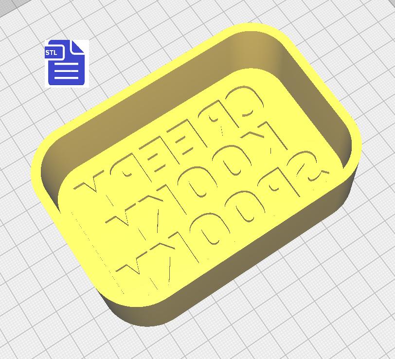 1pc Creepy Kooky Spooky Bath Bomb Mold STL File