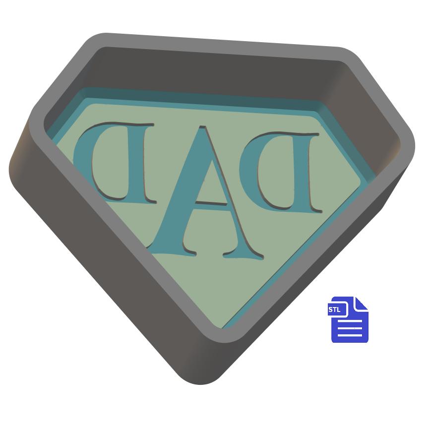 1pc Dad Bath Bomb Mold STL File