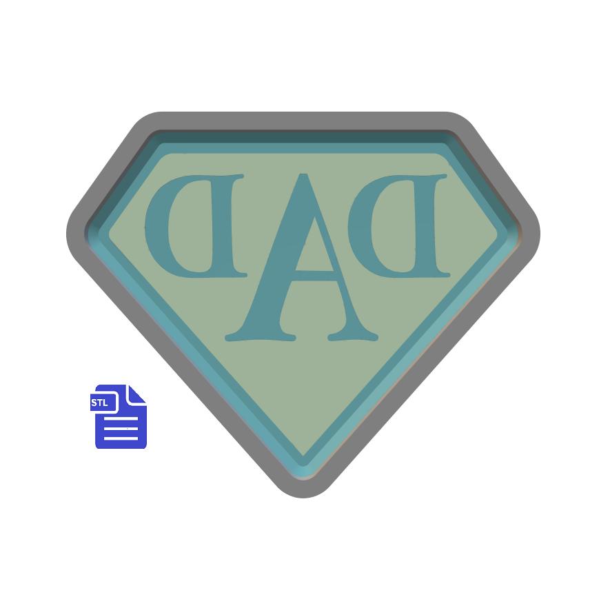 1pc Dad Bath Bomb Mold STL File