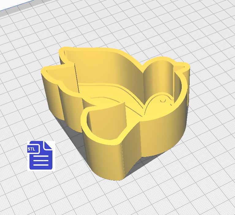 1pc Dove Bath Bomb Mold STL File