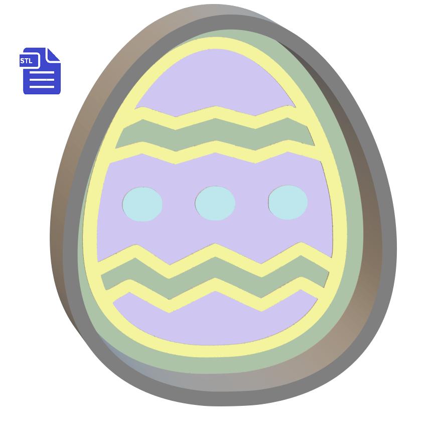 1pc Easter Egg Bath Bomb Mold STL File