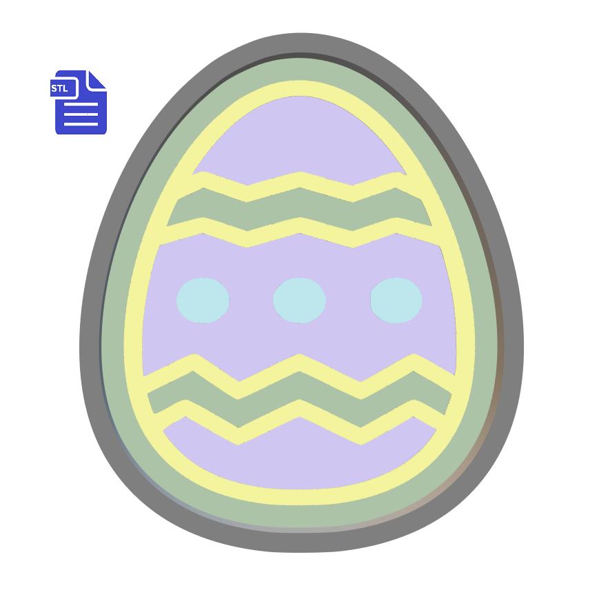 1pc Easter Egg Bath Bomb Mold STL File