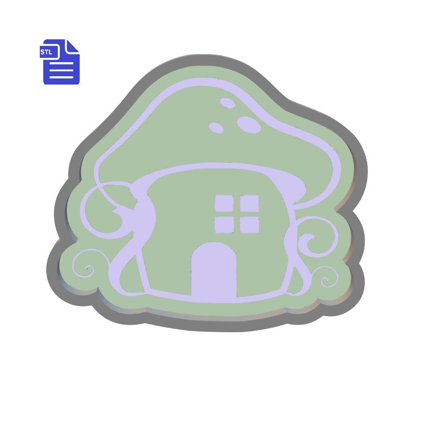 1pc Fairy House Bath Bomb Mold STL File