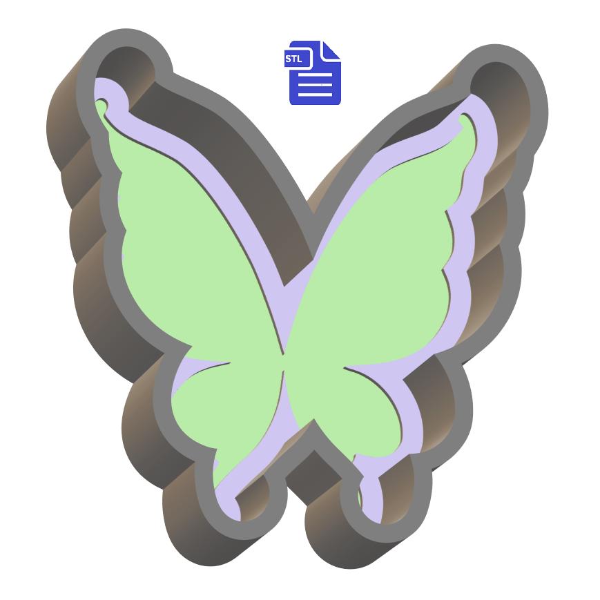 1pc Fairy Wings Bath Bomb Mold STL File