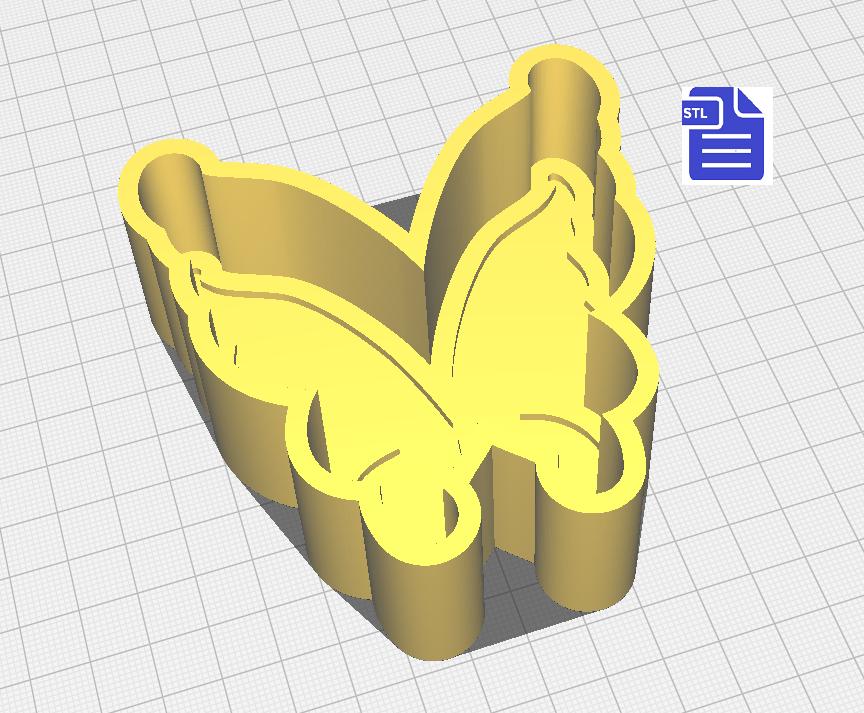 1pc Fairy Wings Bath Bomb Mold STL File