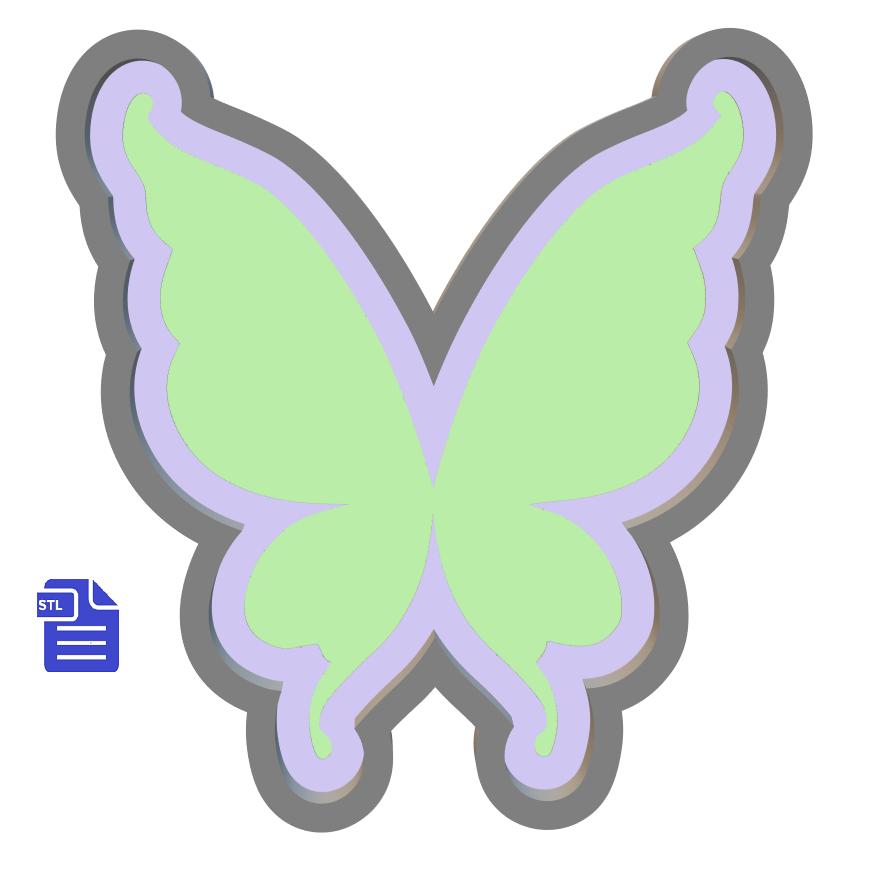 1pc Fairy Wings Bath Bomb Mold STL File
