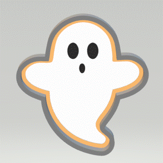 1pc Ghost Bath Bomb Mold STL File - The Crafts and Glitter Shop