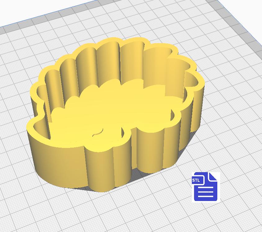 1pc Hedgehog Bath Bomb Mold STL File