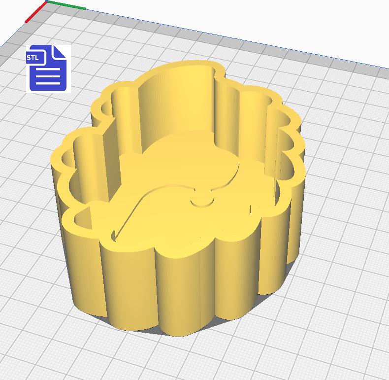 1pc Hedgehog Bath Bomb Mold STL File