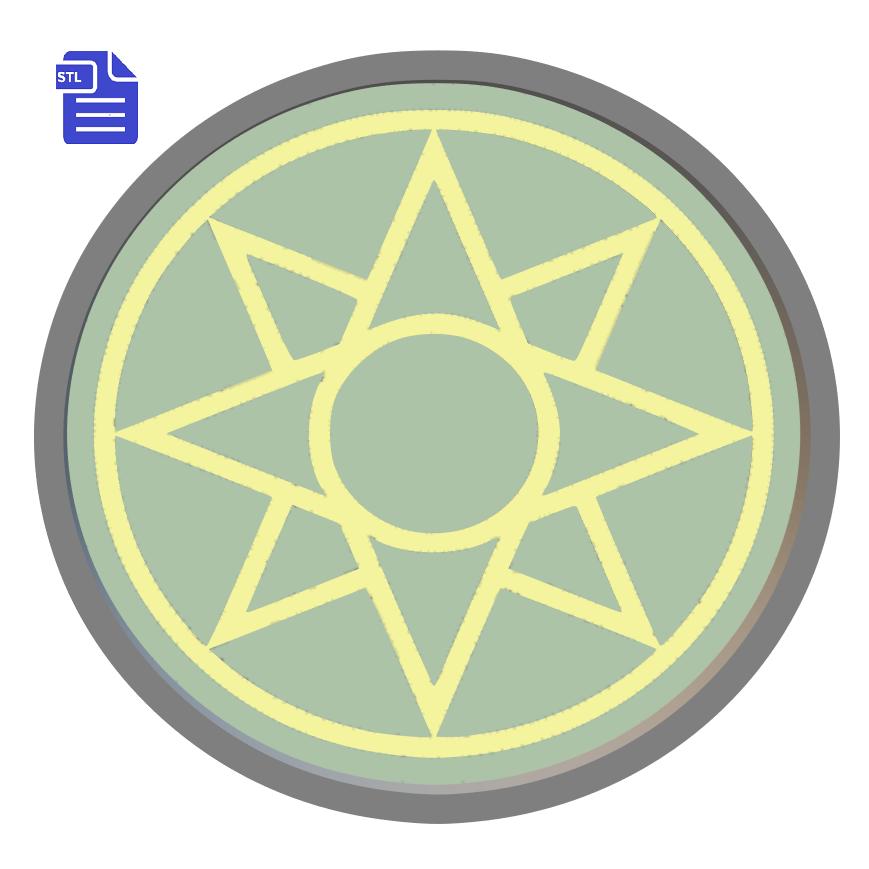 1pc Hope 8 pointed star Bath Bomb Mold STL File