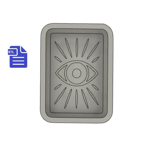 1pc Intuition Tarot Card Bath Bomb Mold STL File