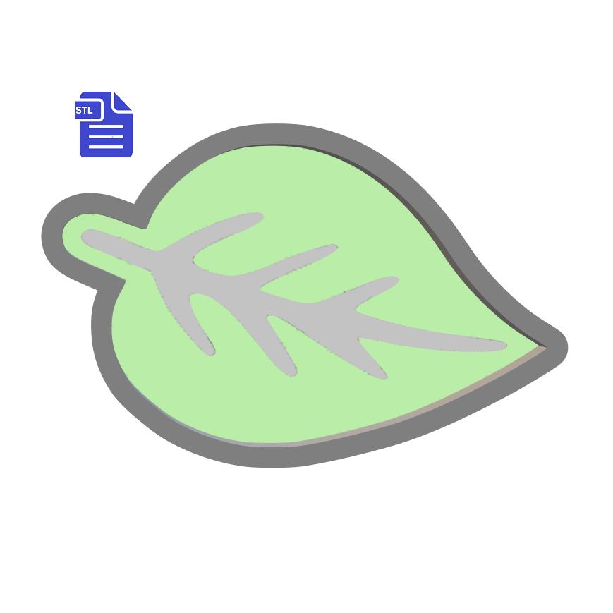 1pc Leaf Bath Bomb Mold STL File