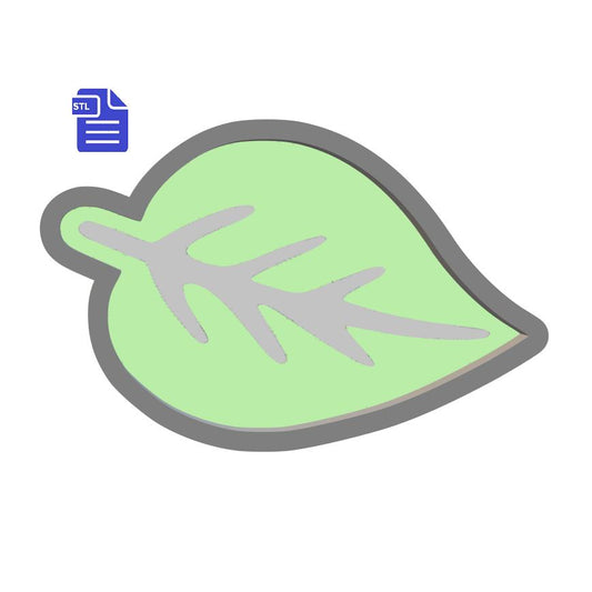 1pc Leaf Bath Bomb Mold STL File