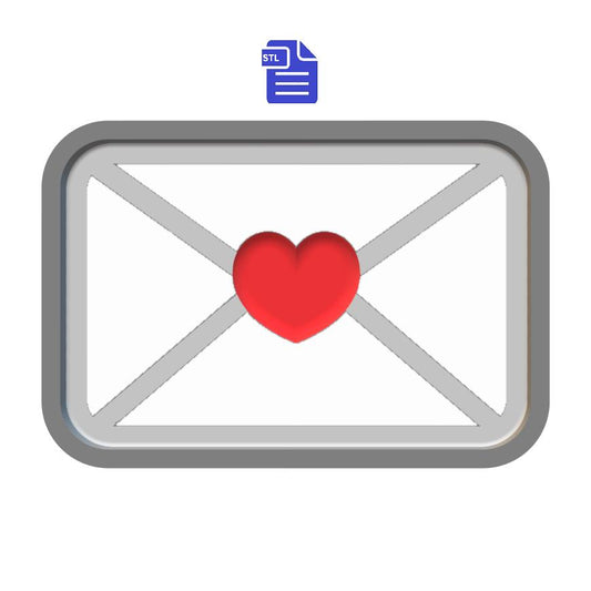 1pc Love Letter Bath Bomb Mold STL File