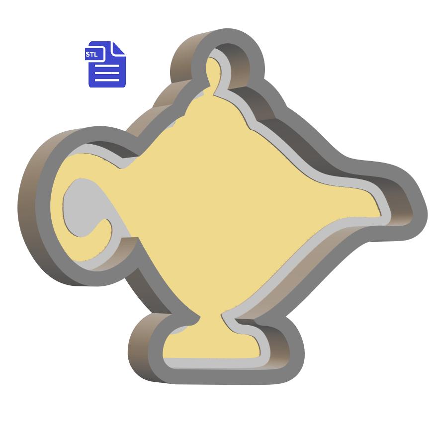 1pc Magic Lamp Bath Bomb Mold STL File