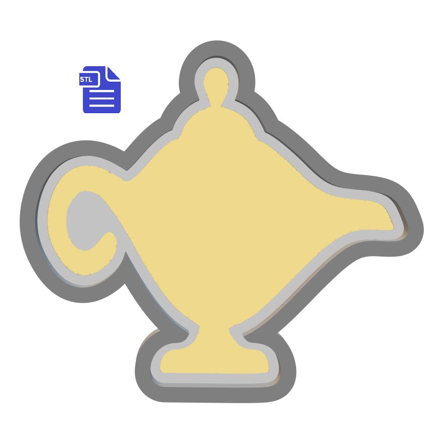 1pc Magic Lamp Bath Bomb Mold STL File