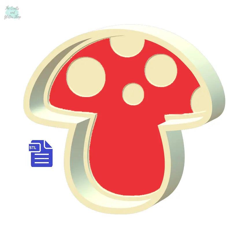 1pc Mushroom Bath Bomb Mold STL File