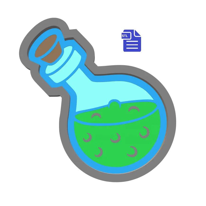 1pc Potion Bath Bomb Mold STL File