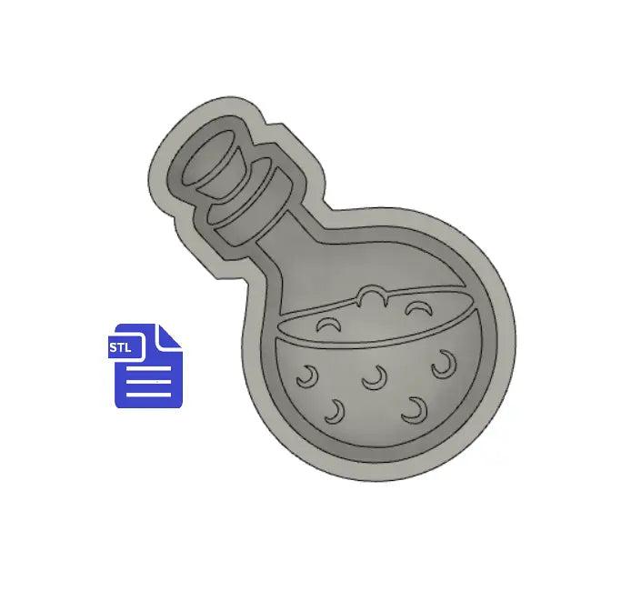 1pc Potion Bath Bomb Mold STL File