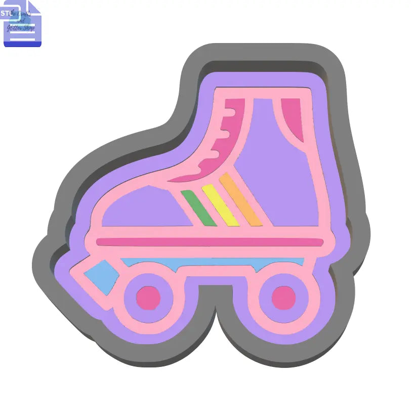 1pc Roller Skate Bath Bomb Mold STL File - The Crafts and Glitter Shop