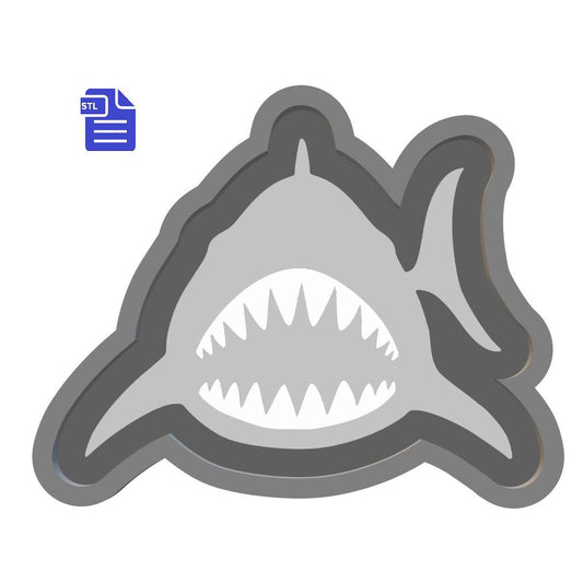 1pc Shark Bath Bomb Mold STL File