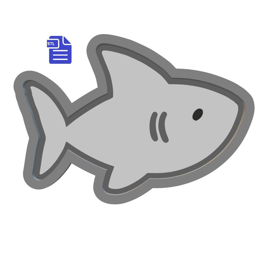 1pc Shark Bath Bomb Mold STL File