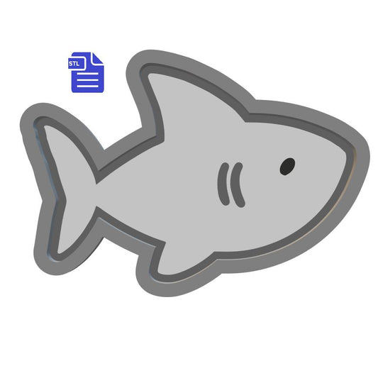 1pc Shark Bath Bomb Mold STL File