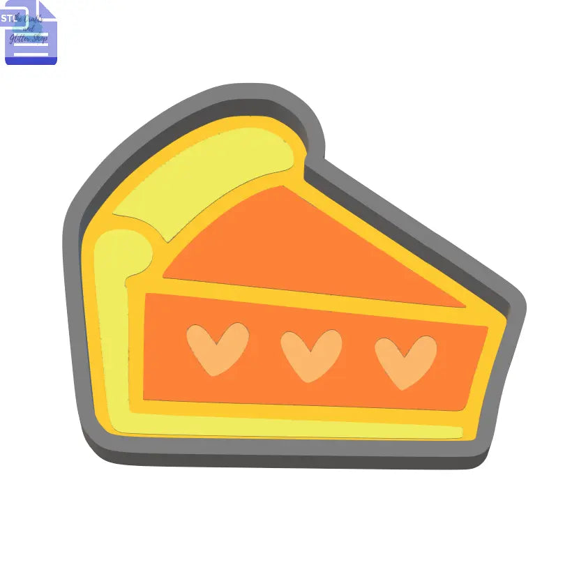1pc Slice of Pie Bath Bomb Mold STL File - The Crafts and Glitter Shop