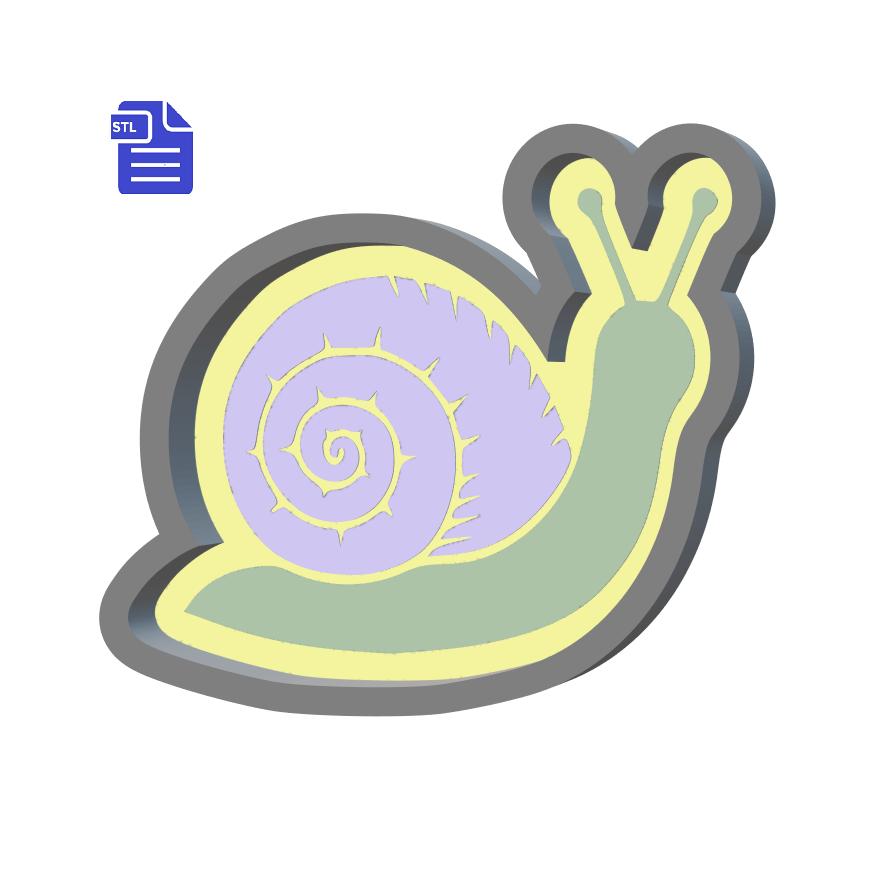 1pc Snail Bath Bomb Mold STL File