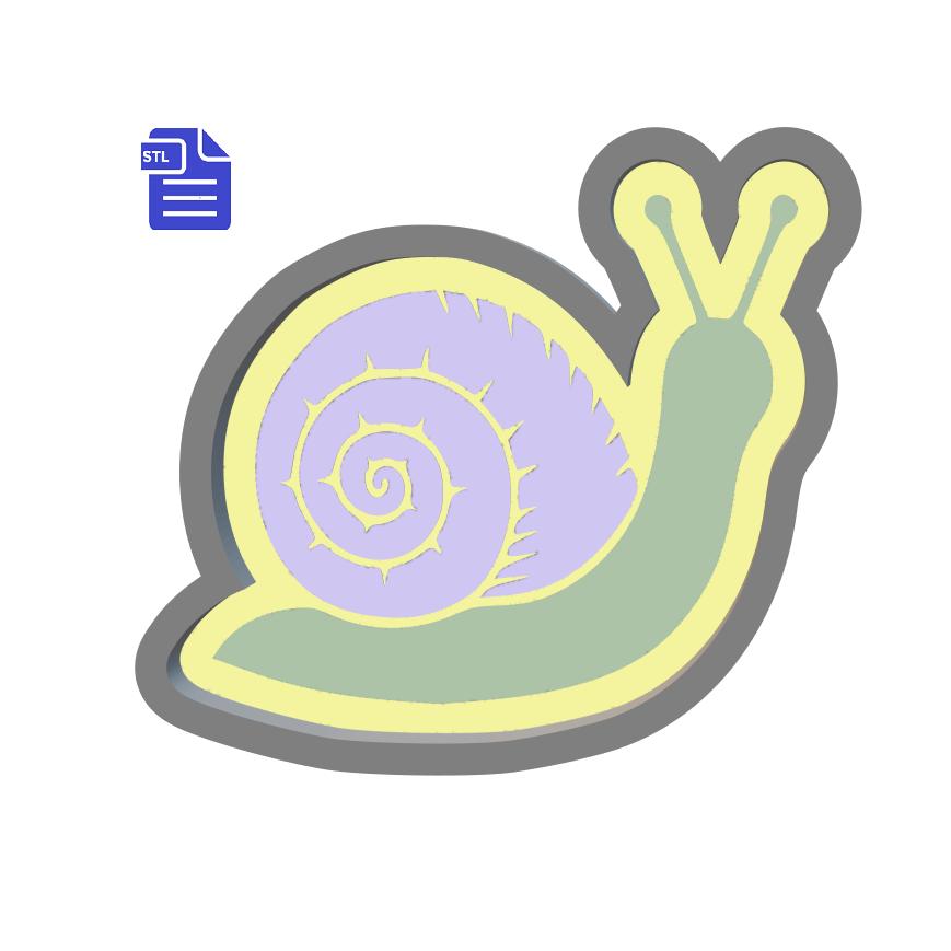 1pc Snail Bath Bomb Mold STL File