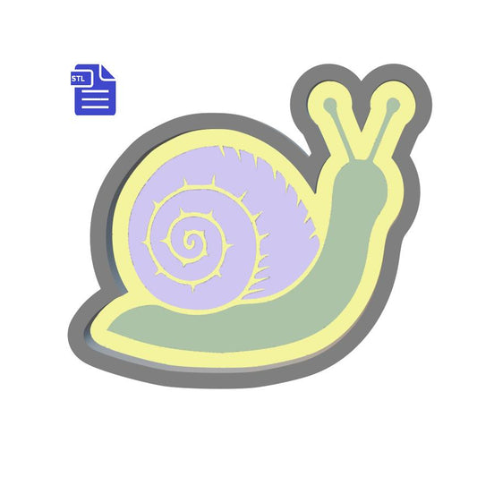 1pc Snail Bath Bomb Mold STL File