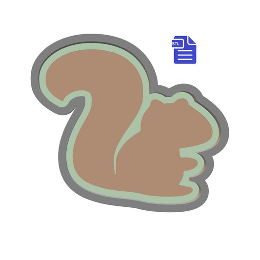 1pc Squirrel Bath Bomb Mold STL File